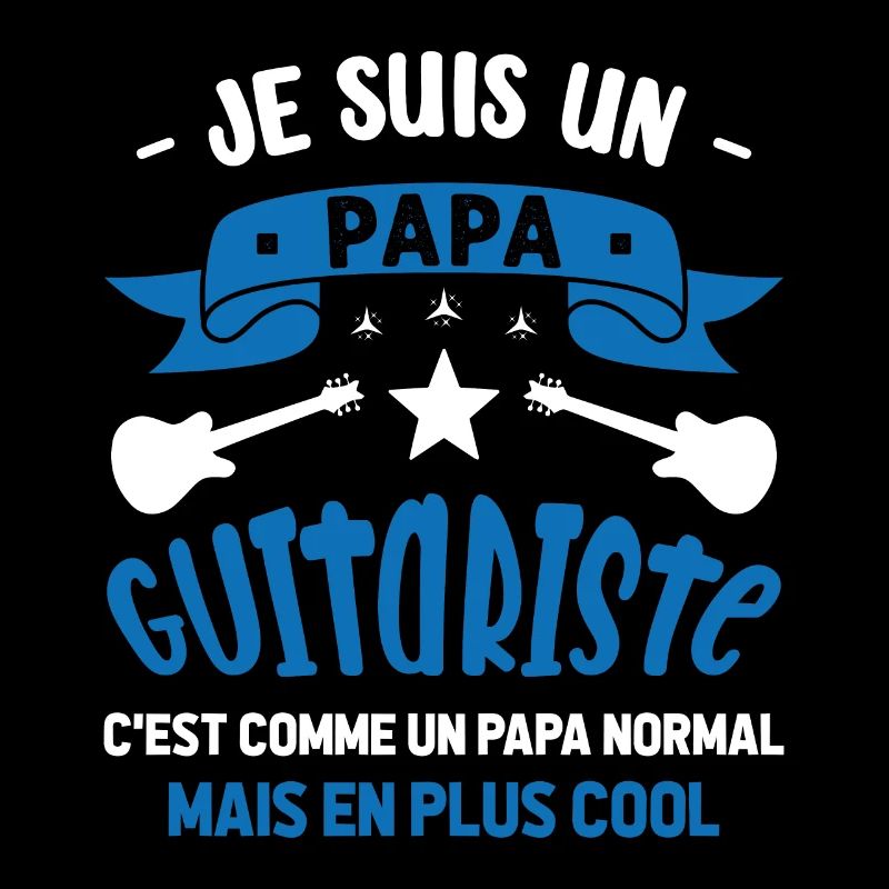 Papa Guitariste Idée Originale Fêtes des Pères