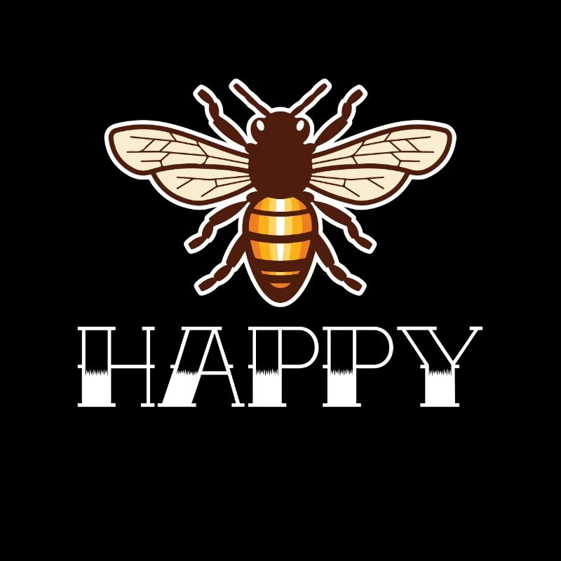 Happy Bee Honey Queen Bee Beekeeper Honey Bee