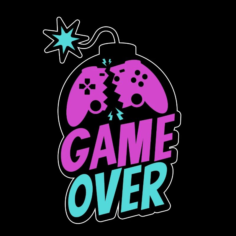 Game Over Controller Konsole Zocker Pro Gaming