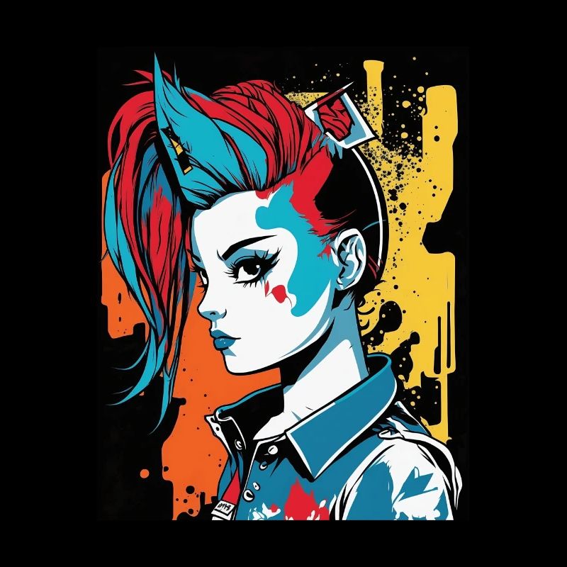 Rebellisches Mädchen