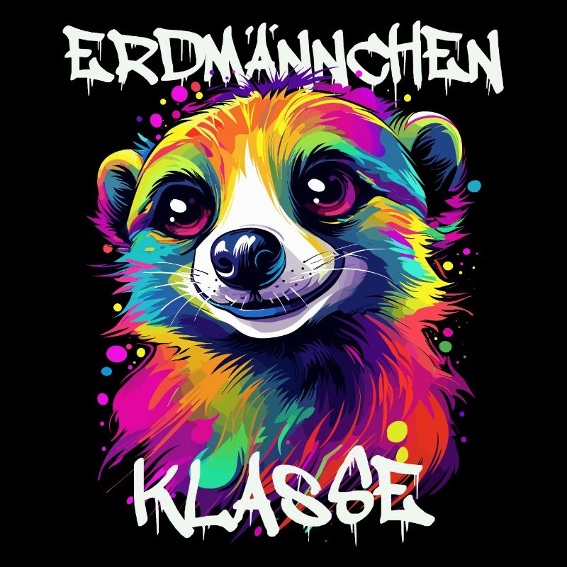 Graffiti Erdmännchenklasse Grundschule Klassentier