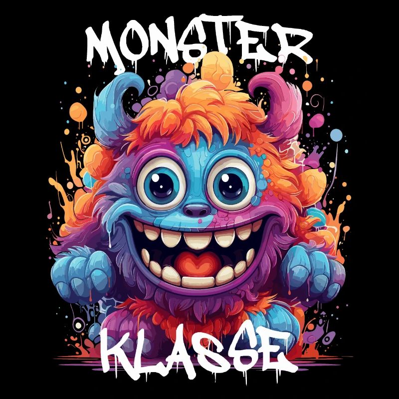 Graffiti Monsterklasse Grundschule Klassentier 02