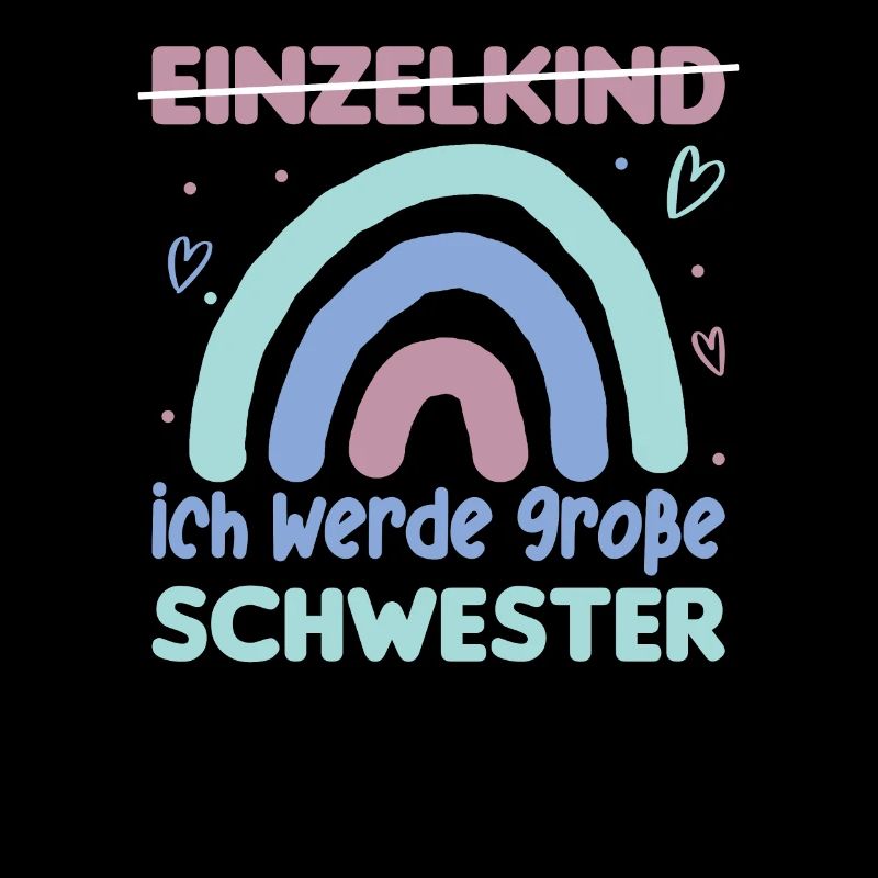 Große Schwester Regenbogen Süßes Geschwister 2024