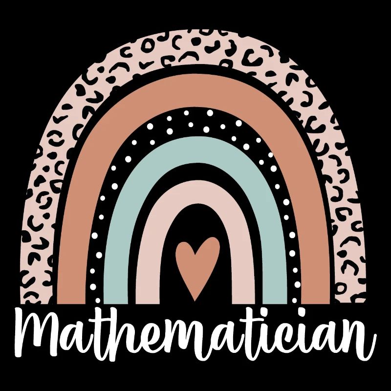 Mathematician Rainbow Leopard Funny Mathematician