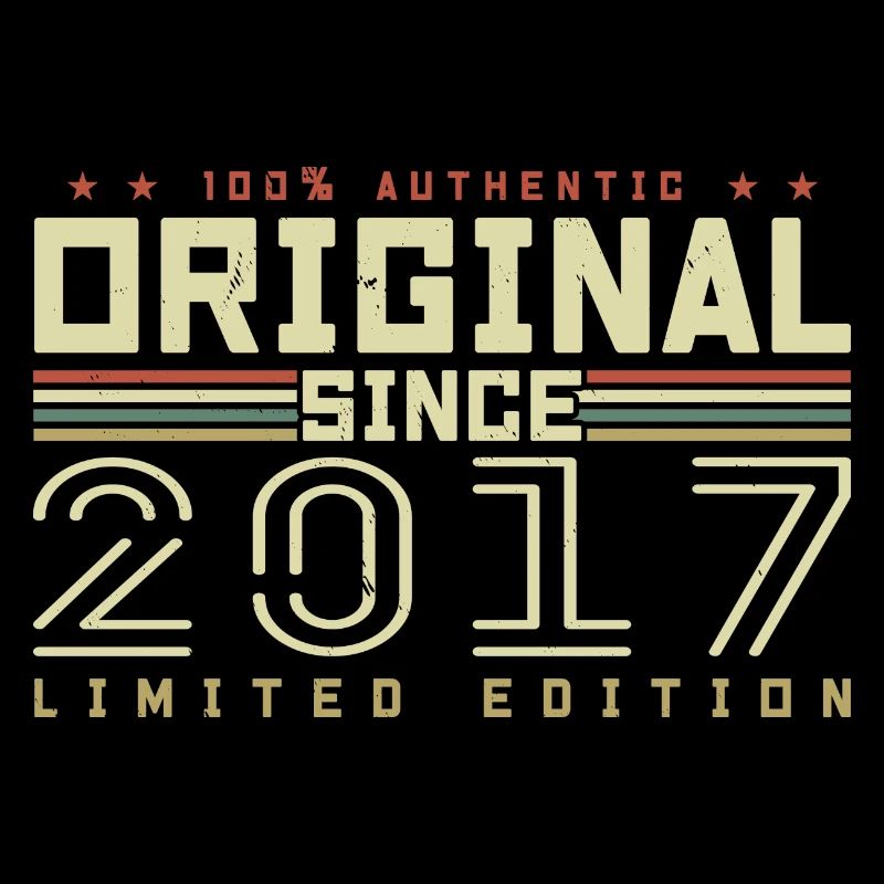 Original 2017 Geburtstagsgeschenk 2017 Retro 2017