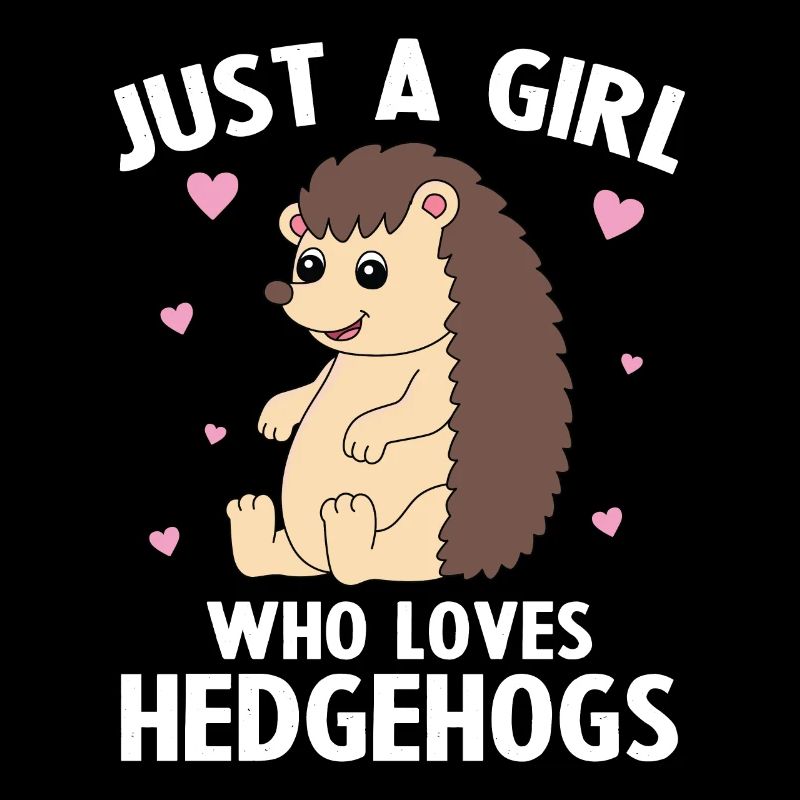 Nur ein Mädchen, das Igel liebt