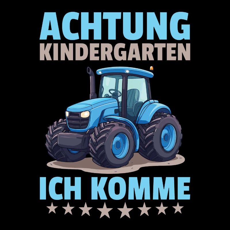 Attention kindergarten I'm coming farmer tractor