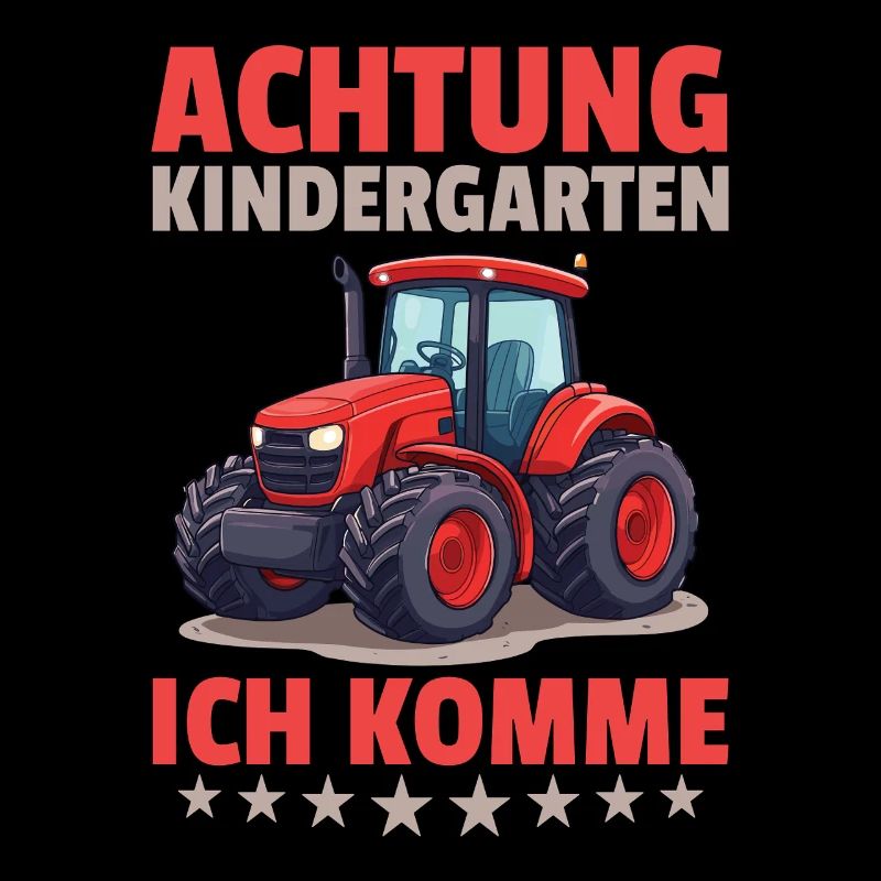 Achtung Kindergarten ich komme Bauer Traktor