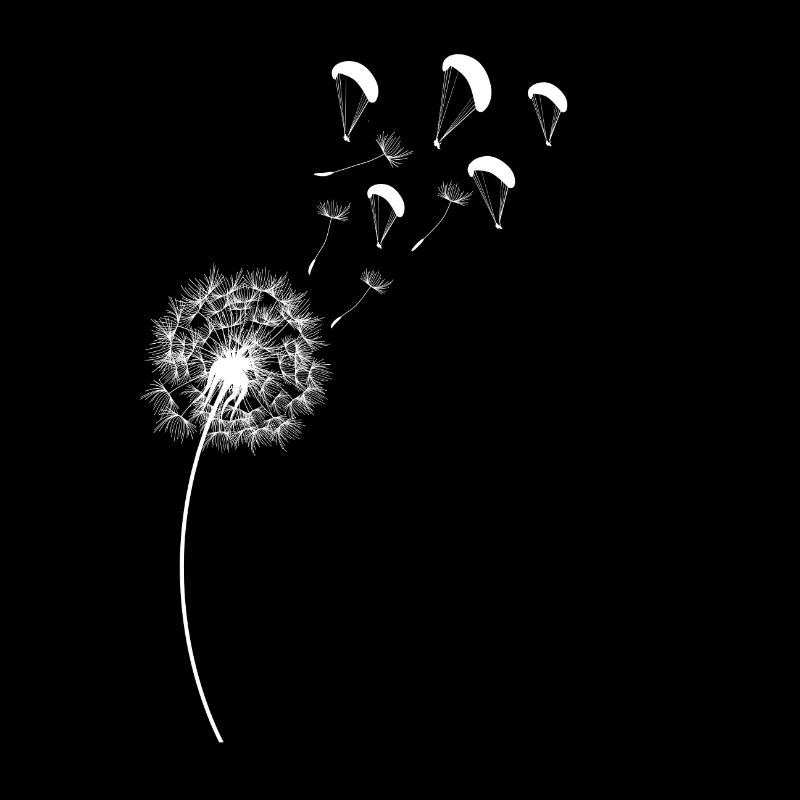 Rainbow dandelion dandelion paraglider