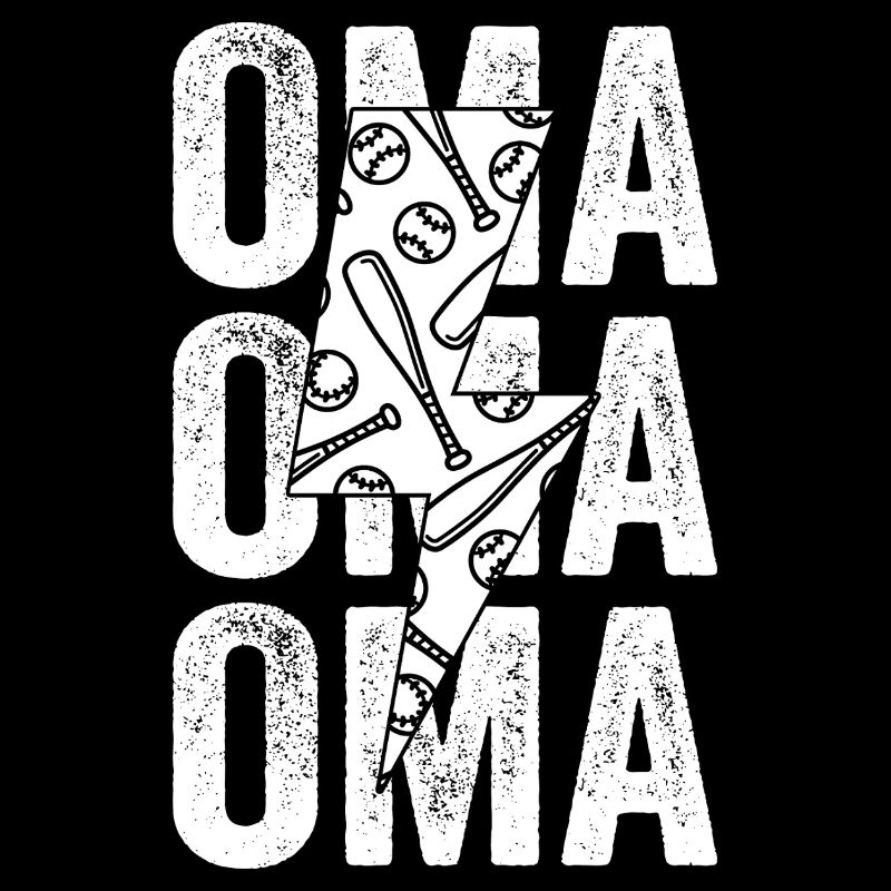 Baseballspieler Oma Großmutter Baseball