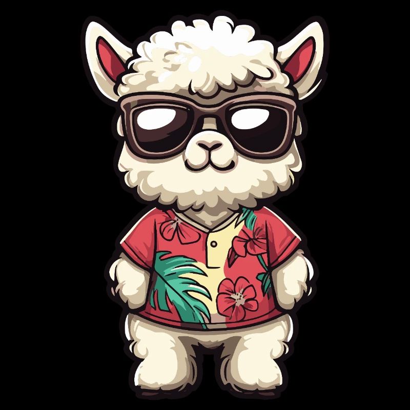 Alpaka Llama Cool Sommer