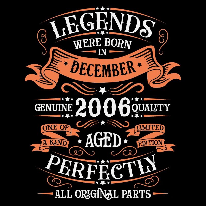 The legends were born in December 2006 gift