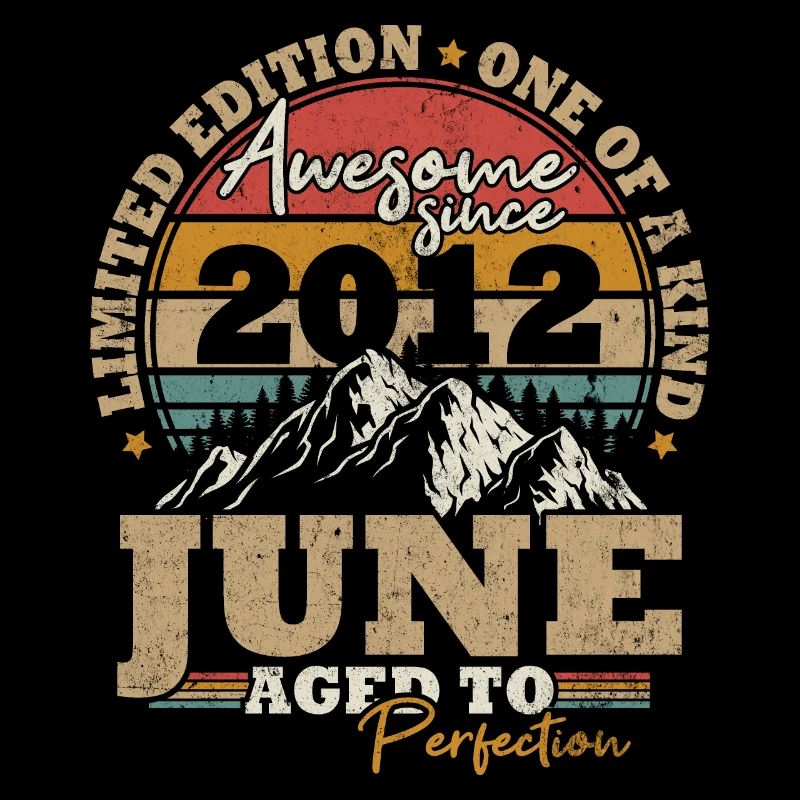 June 2012 Vintage Birthday Gift 11 Years