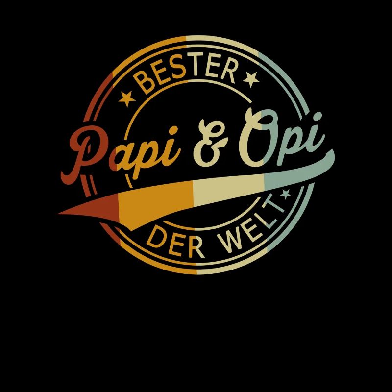 Bester Papi & Opi der Welt - Retro Look