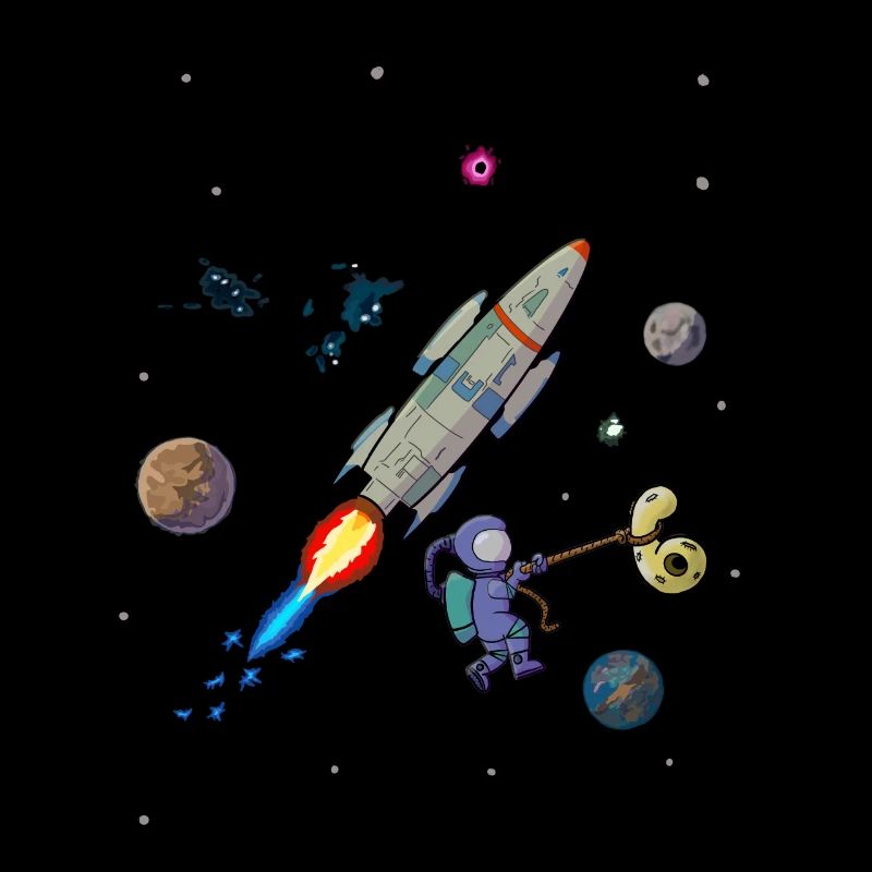 6 ans d’anniversaire Rocket Planet astronaute