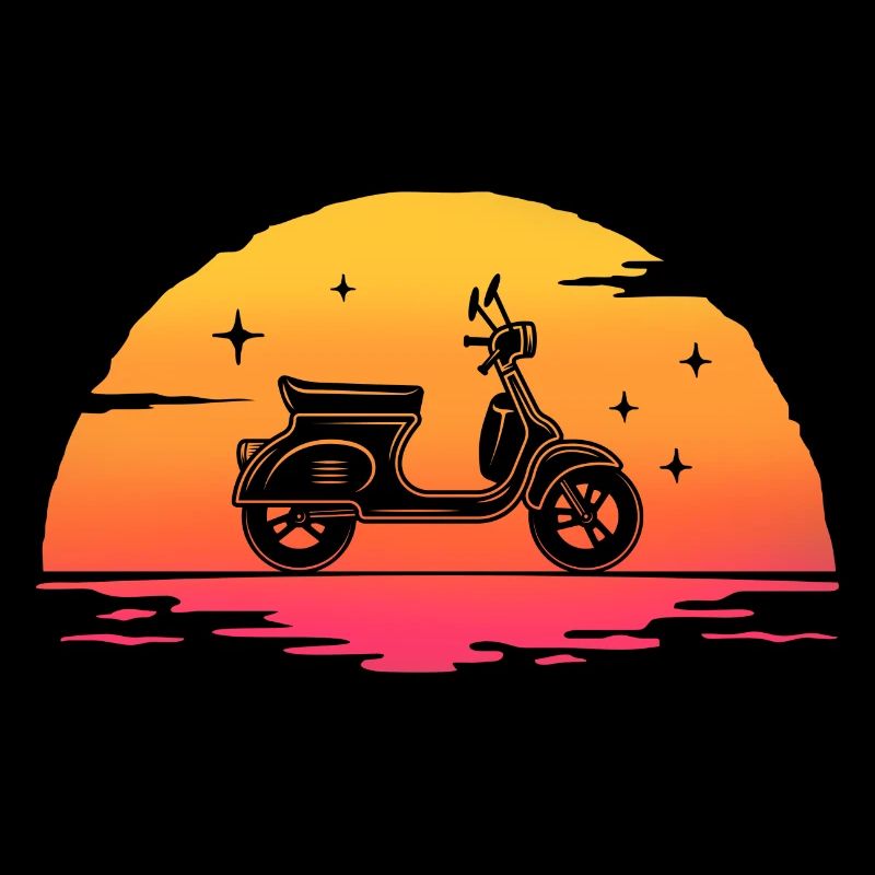 Sunrise Moped Roller