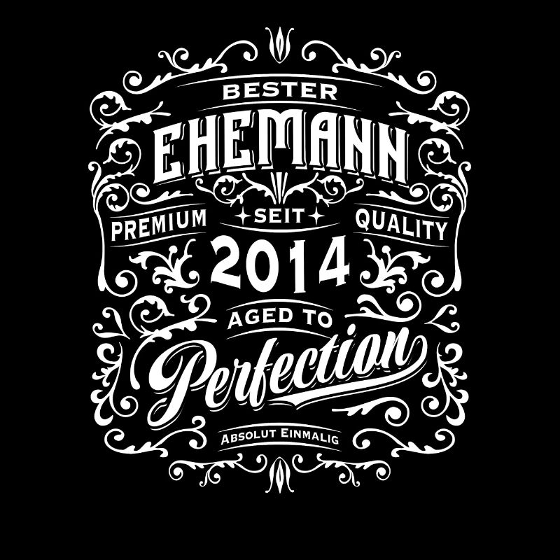 Bester Ehemann seit 2014, Retro, Hochzeitstag