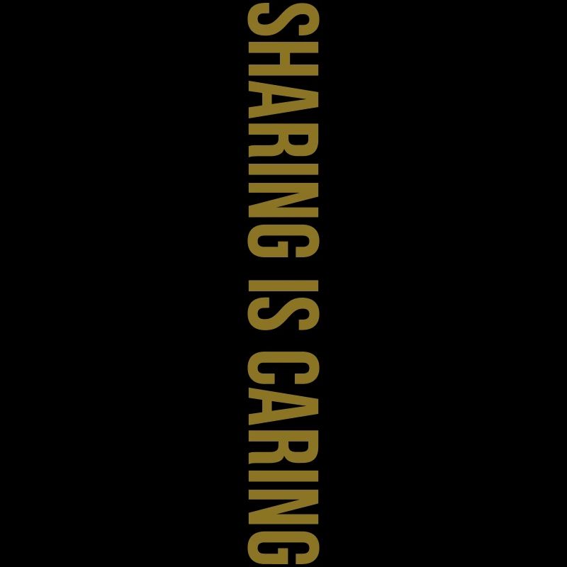 Sharing means caring help saying gift
