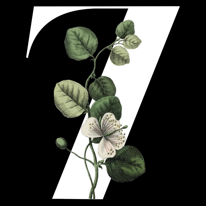 Nummer 7 Blumengrün -7. Blumengeburtstag