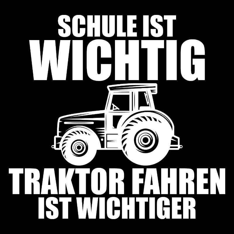 Trecker Trekker Traktor Schule Spruch Geschenk