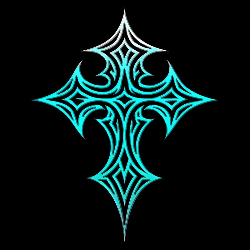 Goth Cross Y2K Emo Cross Gothic Aesthetic Tribal