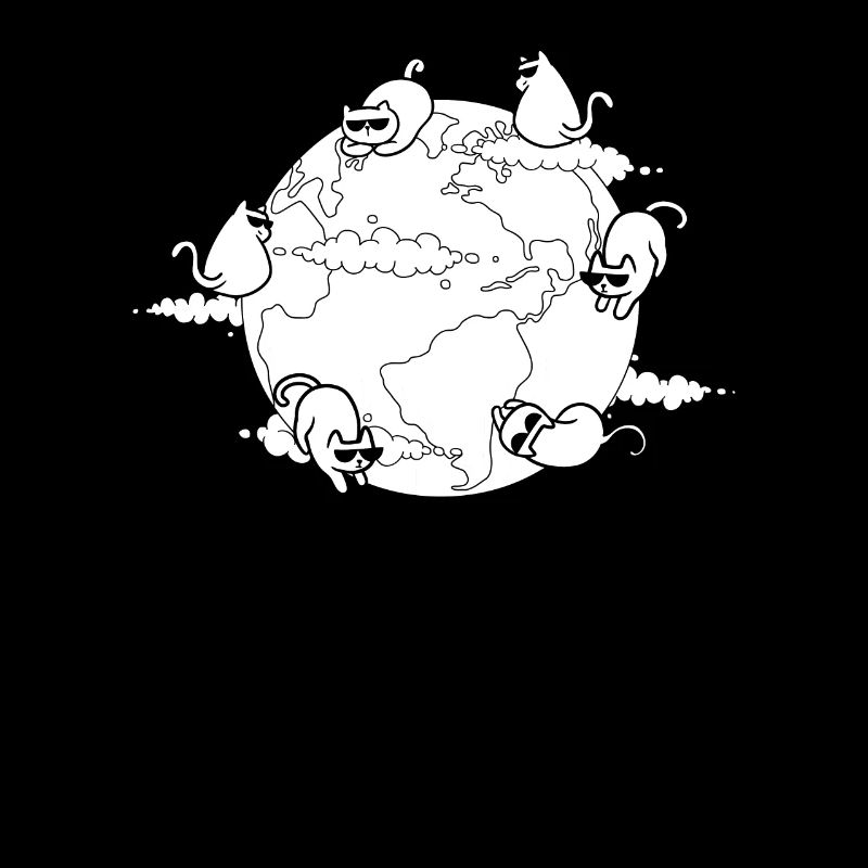 Cat Earth Funny Cat Meme for Cat Lovers