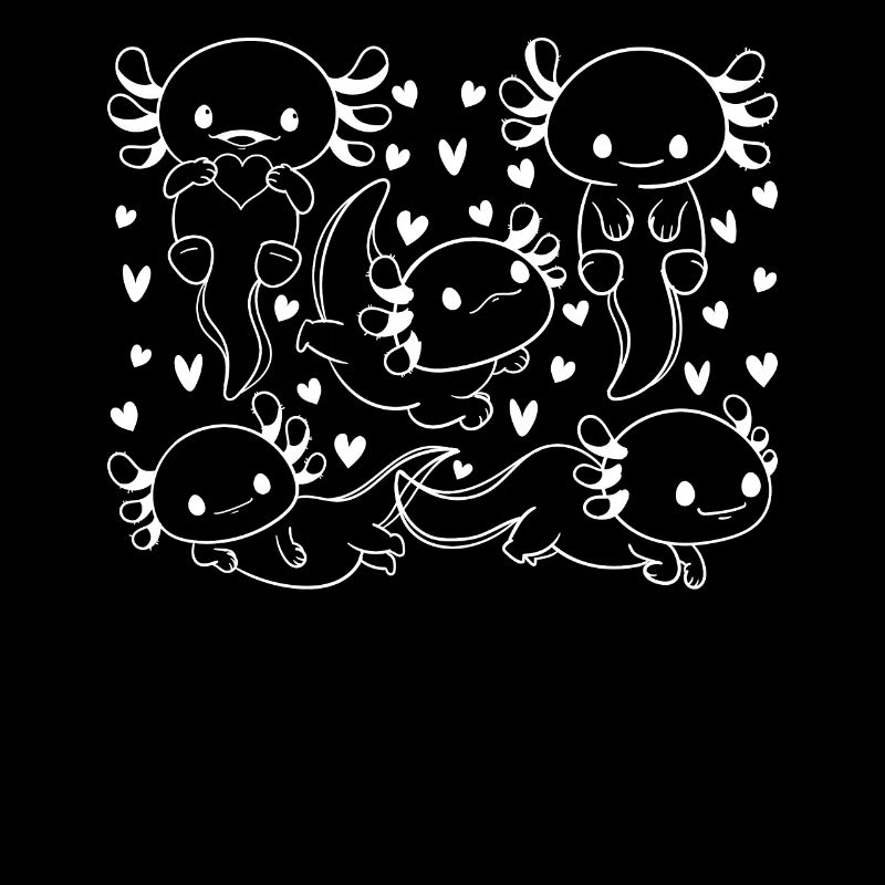 Axolotl Lover - Many Axolotls Cute Axolotls