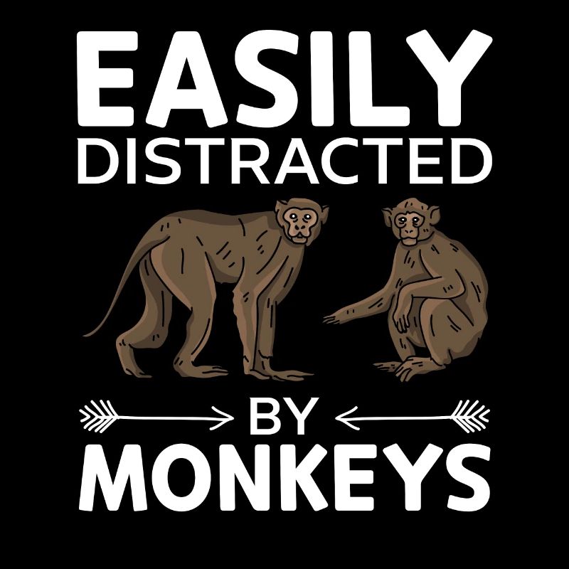 Easily Distracted By Monkeys - Orangutan Monkey Lo