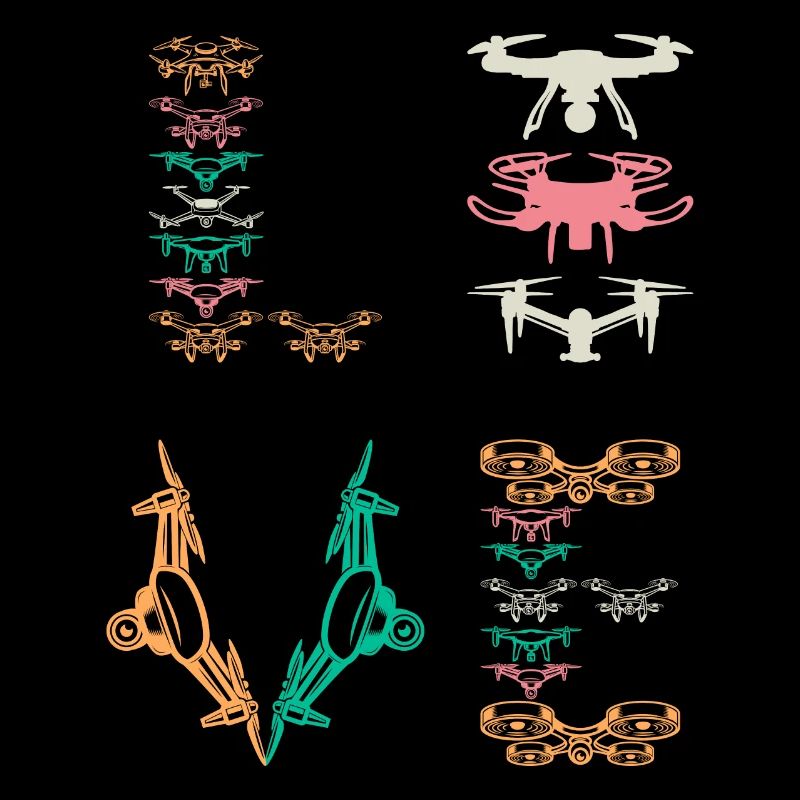 Drone Pilot Drone LOVE Drone Lover Quadcopter Dron
