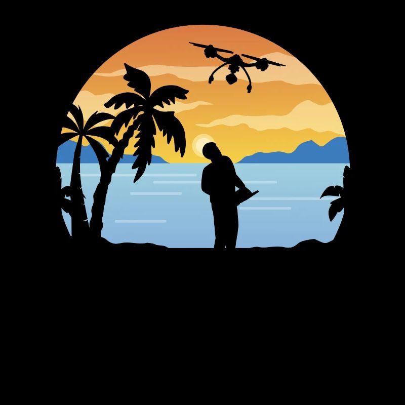 Quadcopter Drone Pilot - Drone Flying Retro Drone