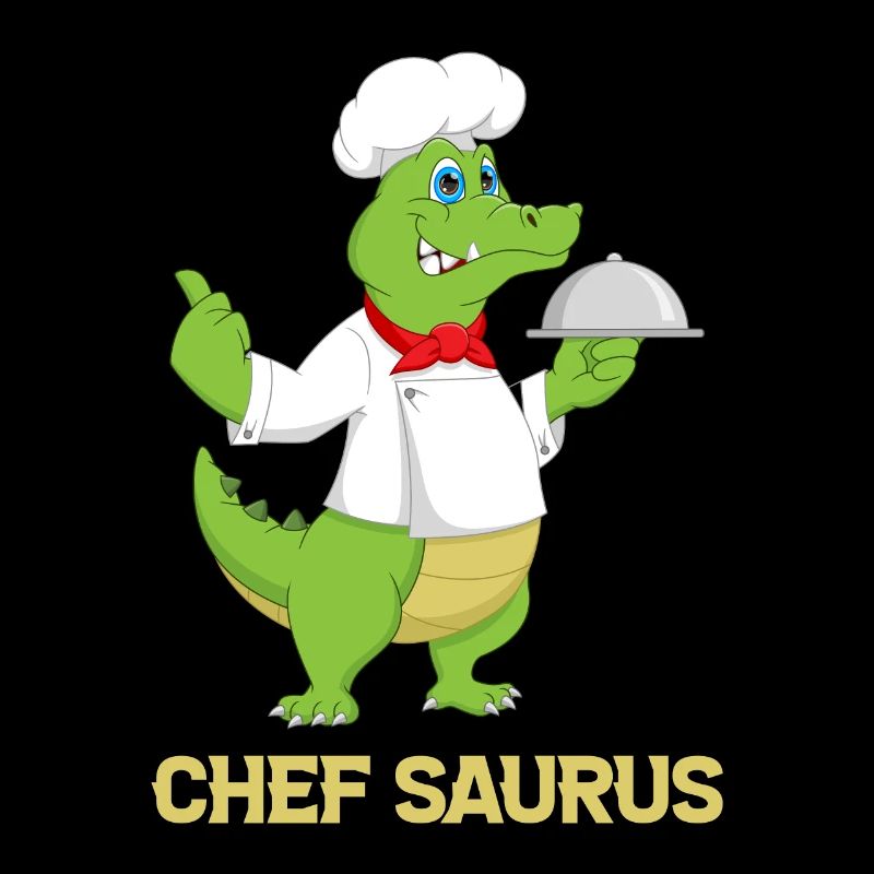 Chef Saurus Kitchen Cook Dinosaur Lover Restaurant