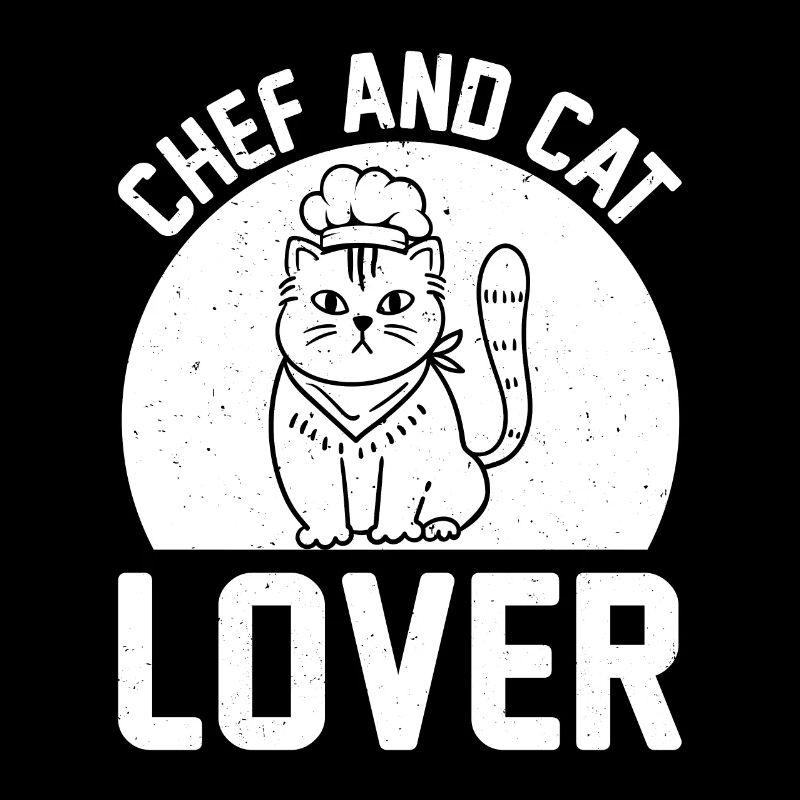 Chef And Cat Lover Chef Cook And Cat Owner Kitchen