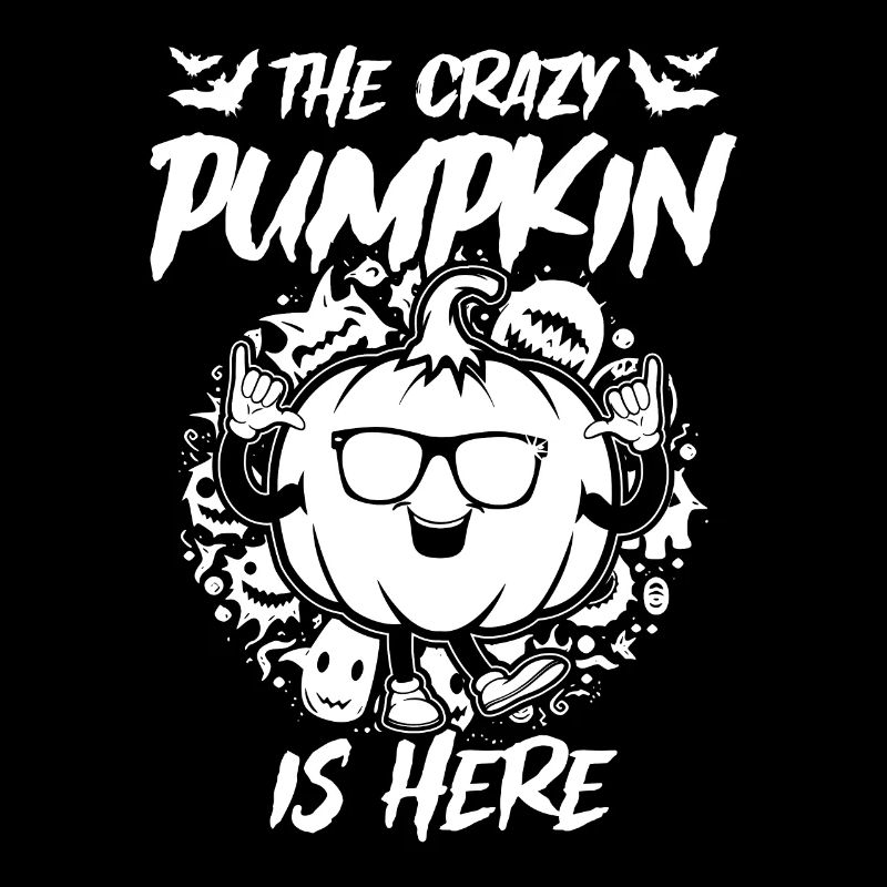 The Crazy Pumpkin Is Here - Funny Halloween Pumpki