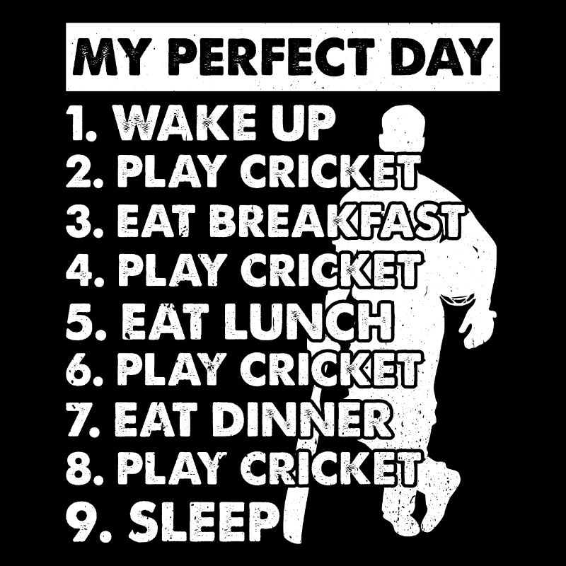 Plan de jour de cricket Joueur de cricket Cricket
