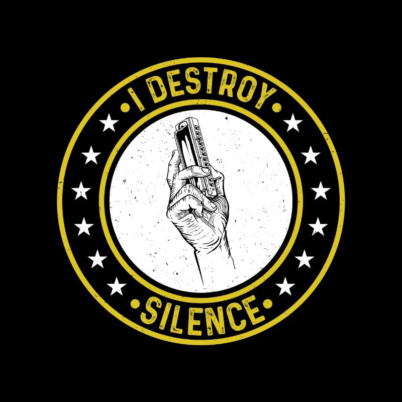 I Destroy Silence Harmonica Player Harmonica Music