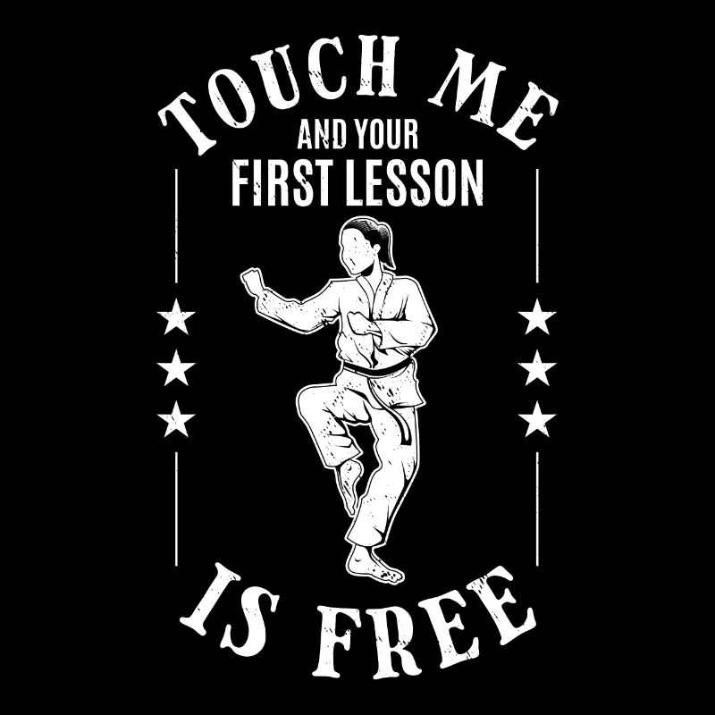 Touch me and your first lesson is free - Karate