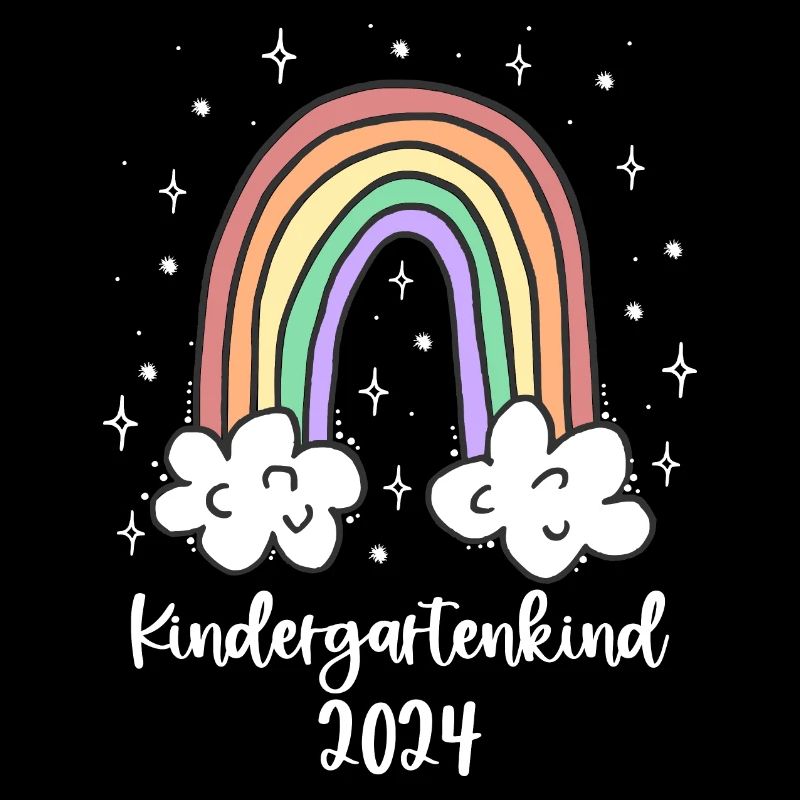 Kindergartenkind 2024 Regenbogen Bunt Kindergarten