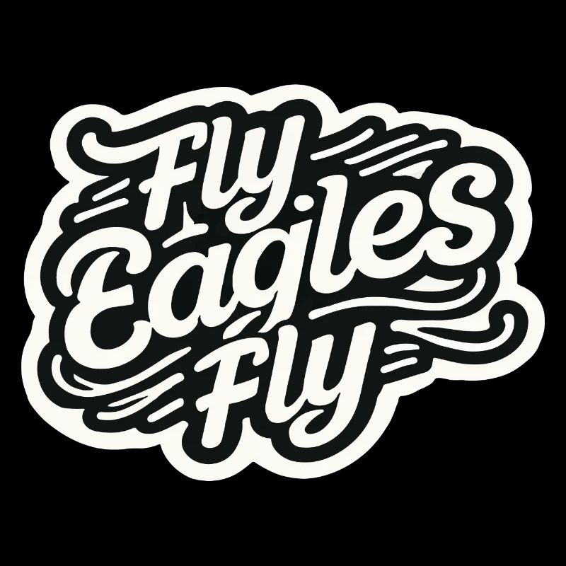 Fly Eagles Fly Bold d’équipe Design pour le sport