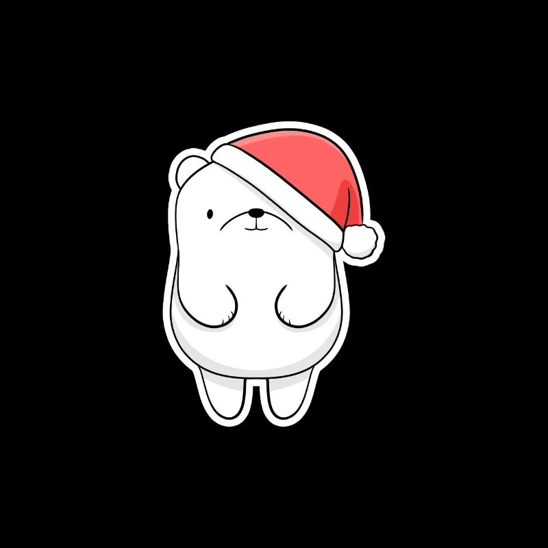 Ours de Noël avec le Père Noël