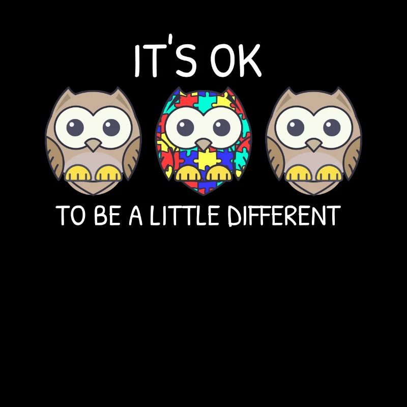 It's ok to be different Eule Asperger Autismus