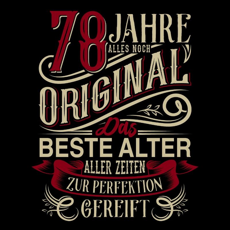 78. Geburtstag Vintage Retro