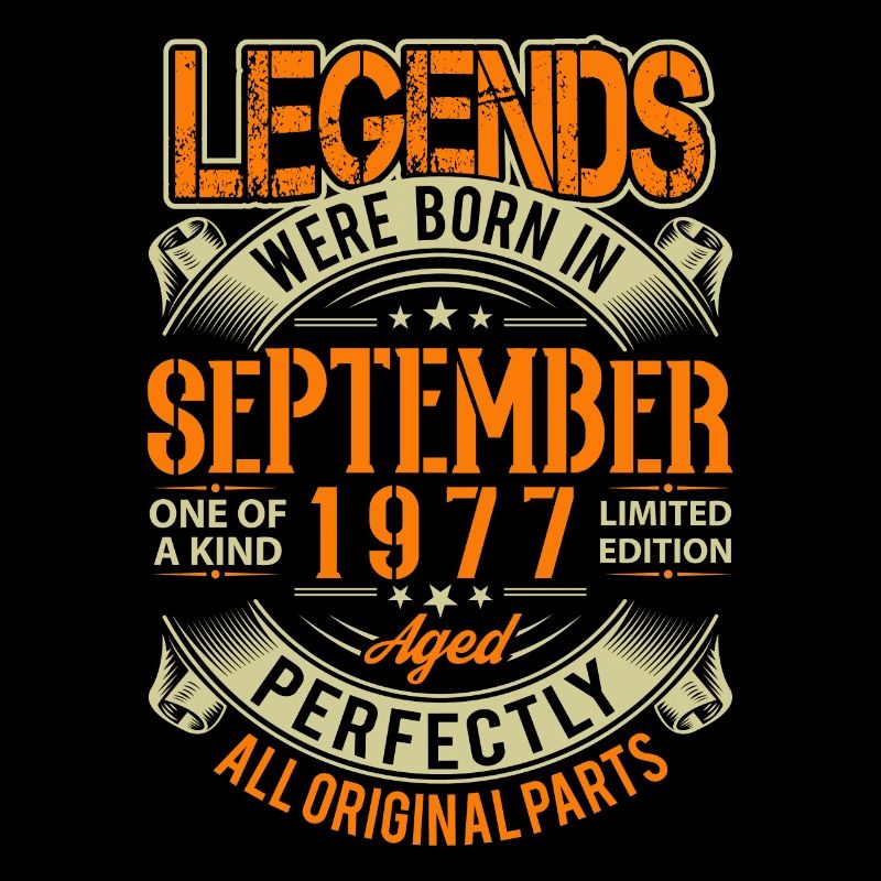 1977 September Birthday Legend