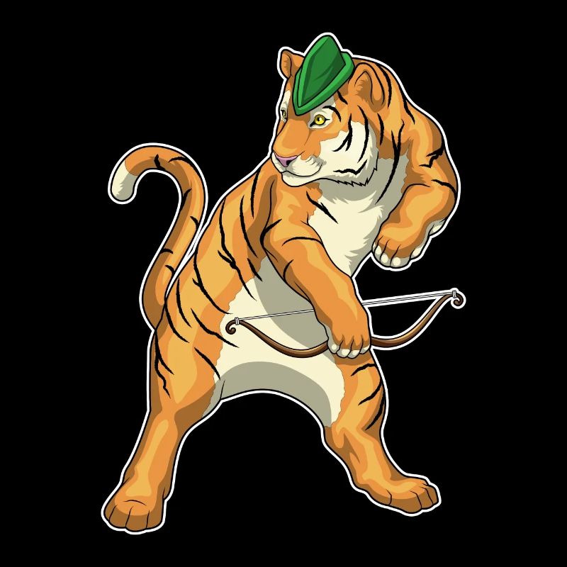 Tiger Bogenschütze Bogen