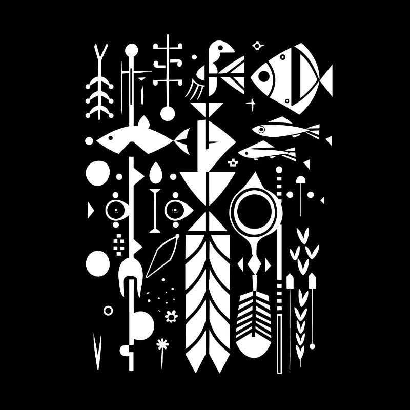 Fischerei Silhouette