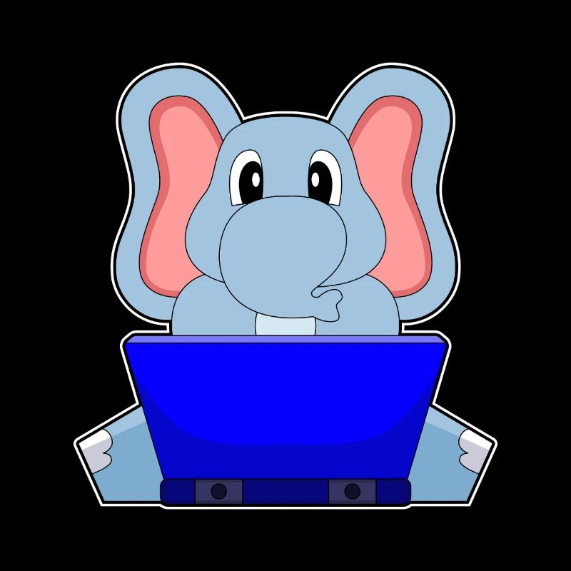 Ordinateur portable éléphant