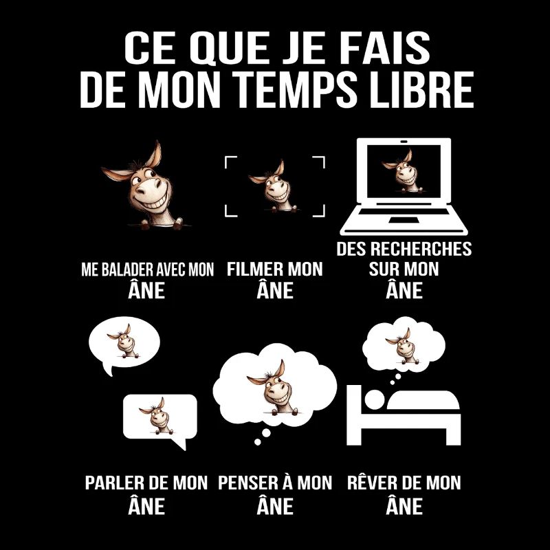 Ce que je fais de mon temps libre Âne