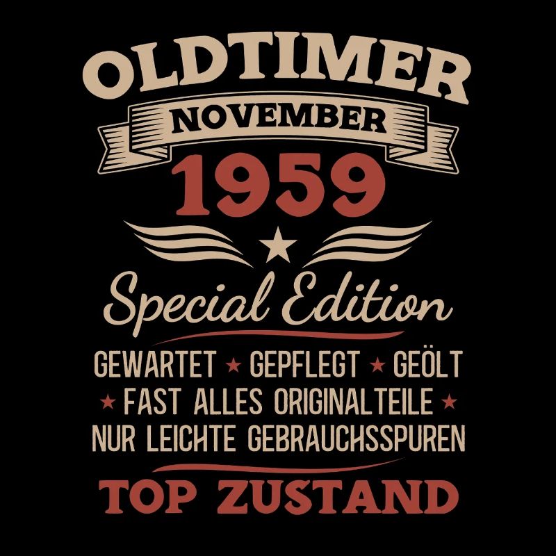 66. Geburtstag Geschenk Oldtimer November 1959