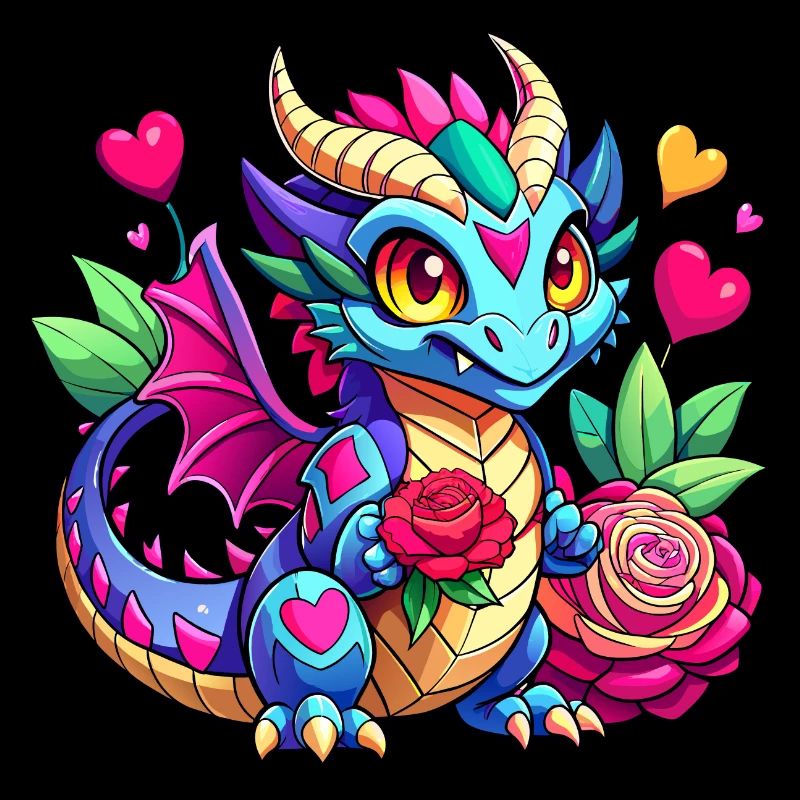 Dragon coloré