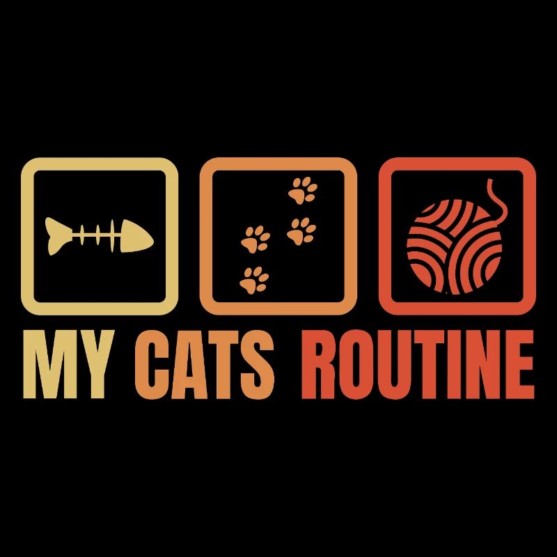 La routine de mes chats