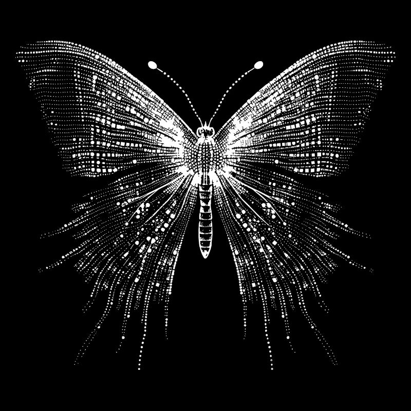 Schmetterling im Ascii Code